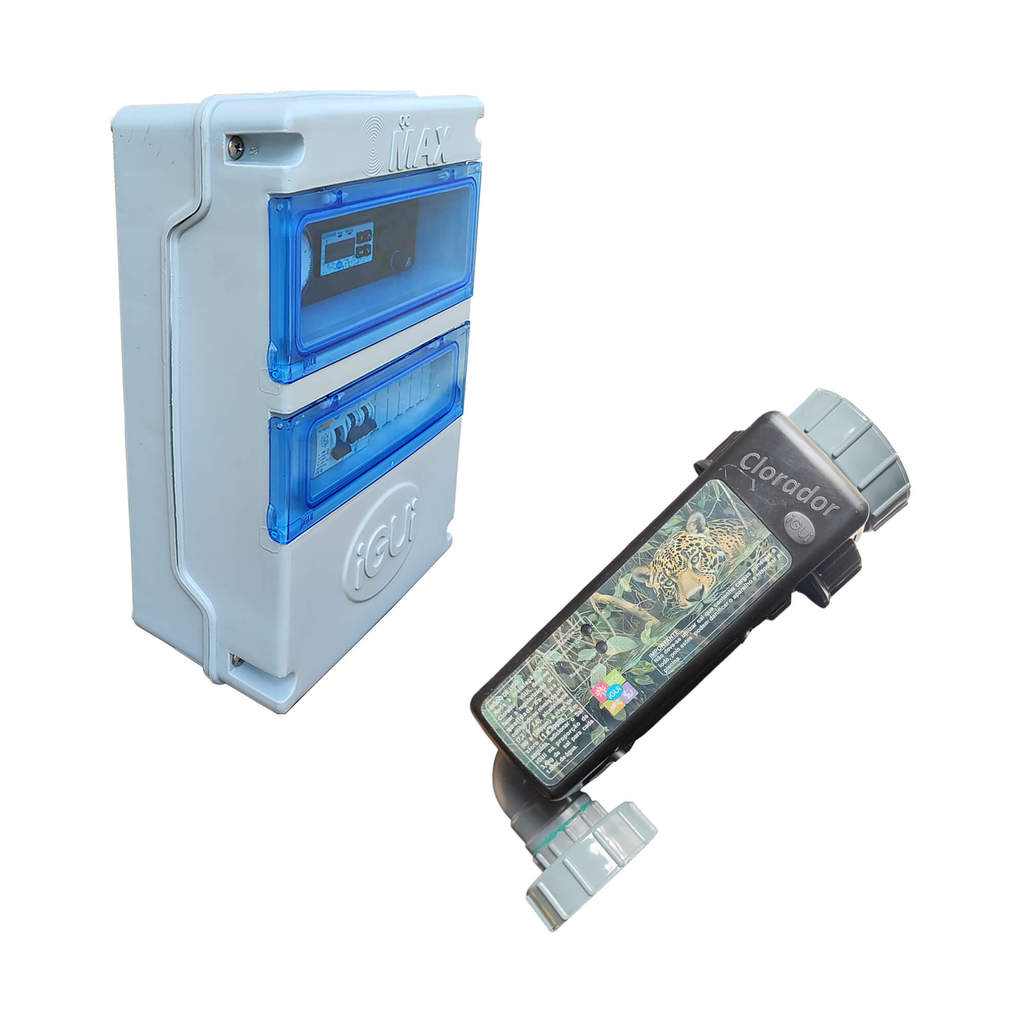 Sistema de Gerador de Cloro com Quadro de Comando para Piscinas - iGUi - Tratamento com Sal - Base