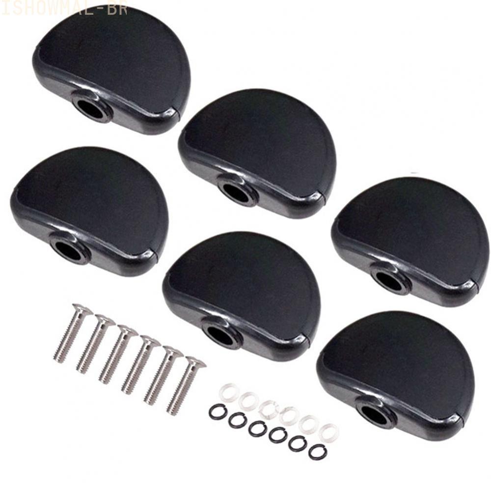 [BIG DISCOUNT]Complete Set of 6 Tuning Peg Buttons for Acoustic Electric Guitars (with Screws)