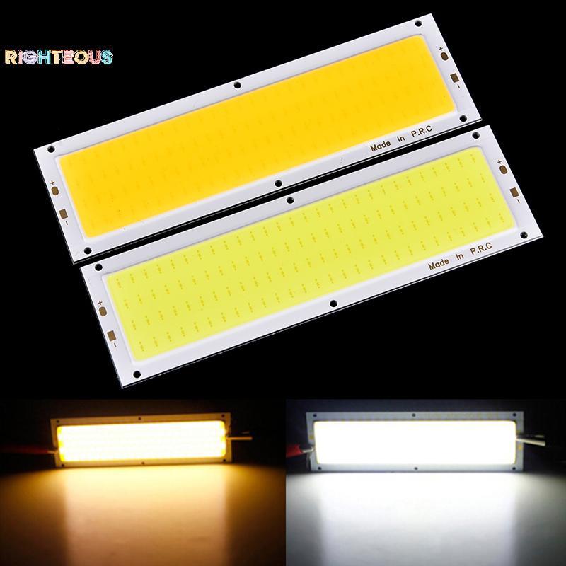 Rightrous 1000LM 10W COB LED Strip Light Chip De Lâmpada De Alta Potência Branco Quente/Frio 12V-24V Novo