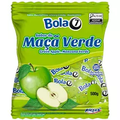 Bala Mastigável Bola 7 Maçã Verde 500g - Riclan