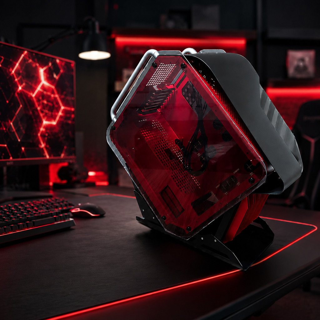 Gabinete Gamer Computador ATX Micro ATX Mini ITX Vidro Temperado Premium DELTA-MOLTEN CORE GA