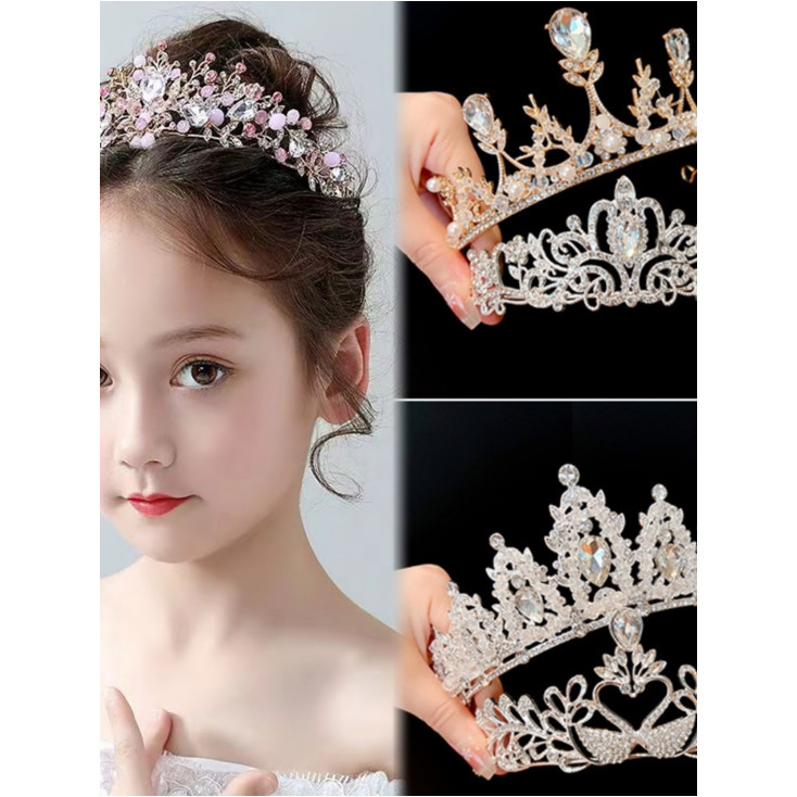 Coroa Headwear aniversário princesa dezoito anos de idade adulto presente menina bandana nupcial strass bandana menina c