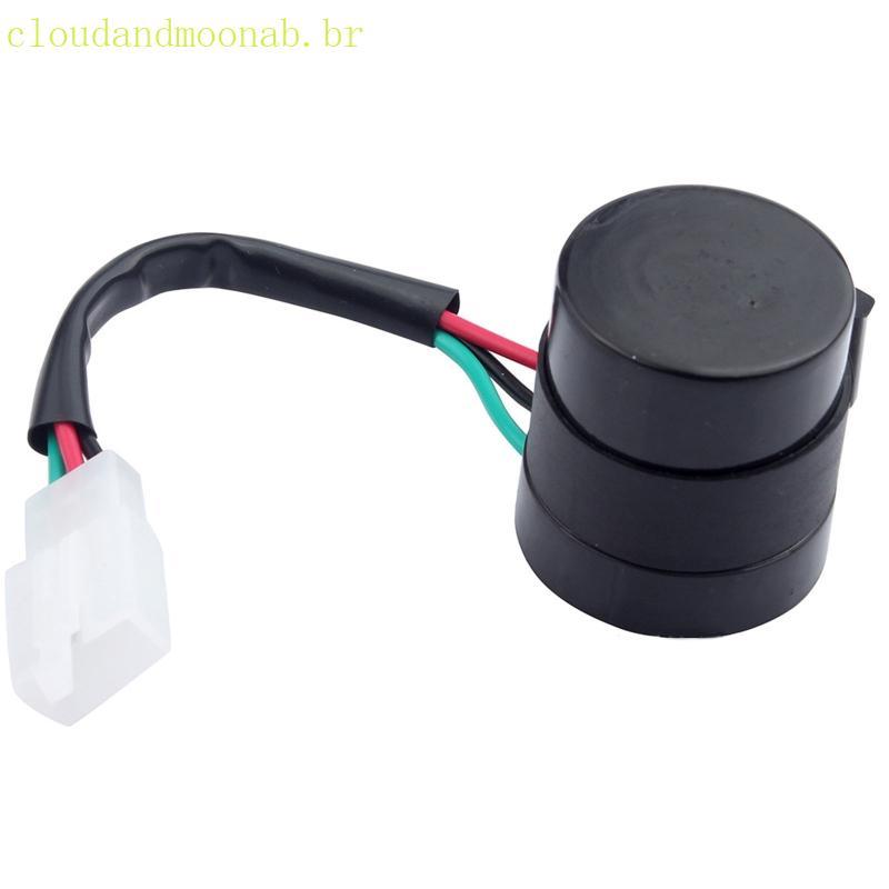 CLO DC12V Motocicleta 50-250cc Embutido Beeper Pisca Sinal Volta LED 3 Pinos Motor Buzzer Relé Indic