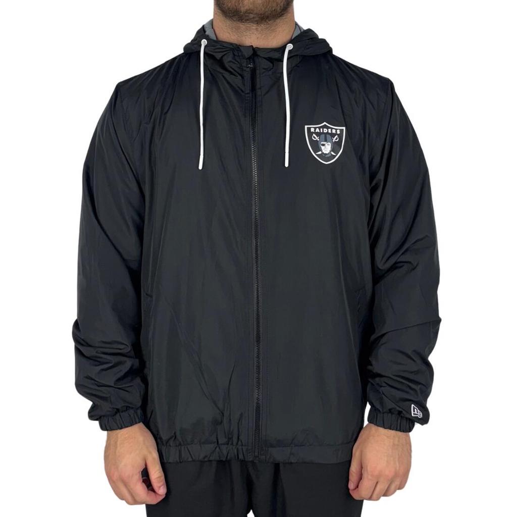 Jaqueta New Era Corta Vento Las Vegas Raiders Preto