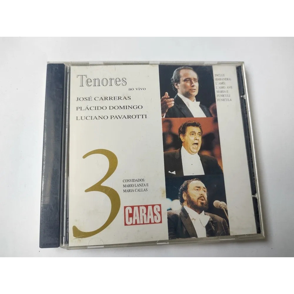 Cd Tenores 3 Caras Otimo Estado  Plácido Pavarotti