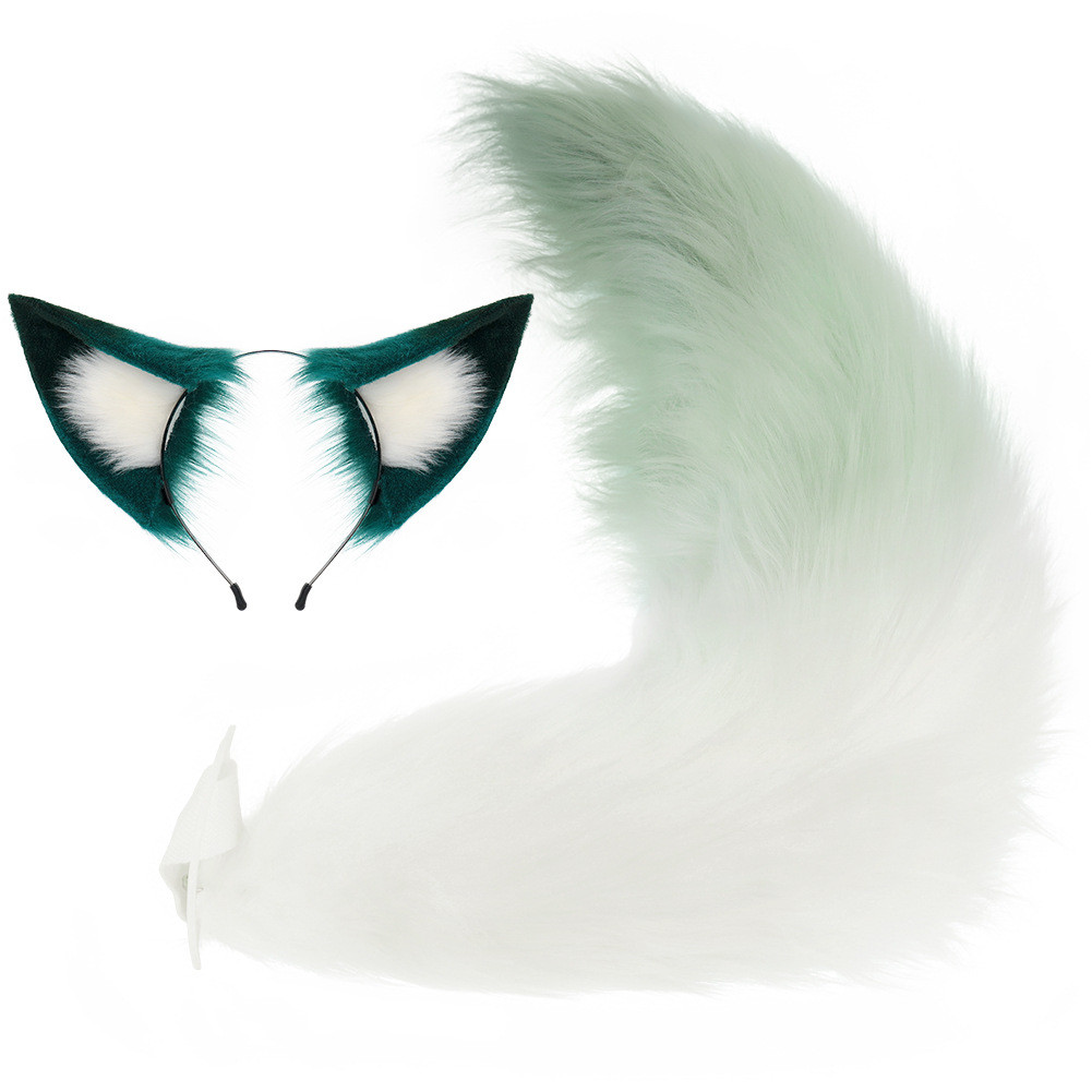 Conjunto de Tiara de Cosplay com Orelhas de Pelúcia de Gato, Raposa e Céu Estrelado para Halloween Honkai TA5D