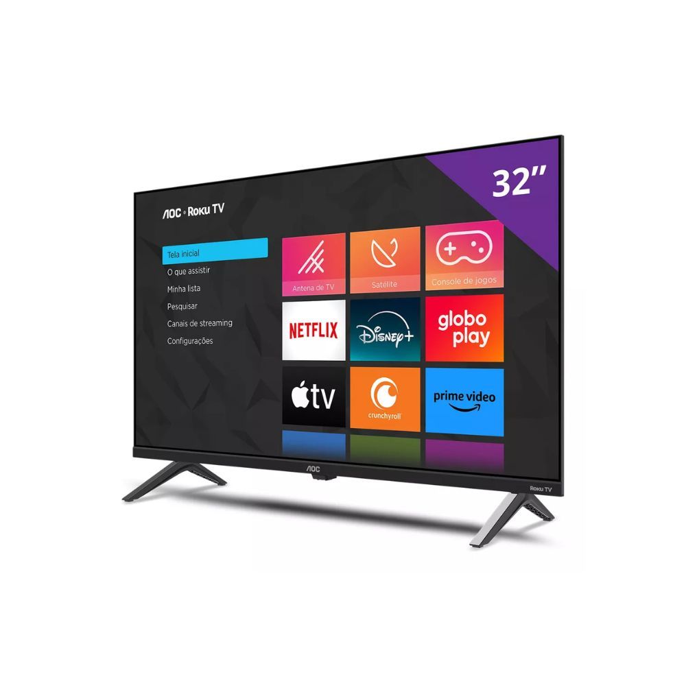 Tv 32 LED Smart Tv Roku Tv Wifi HD HDMI 32s5145 AOC