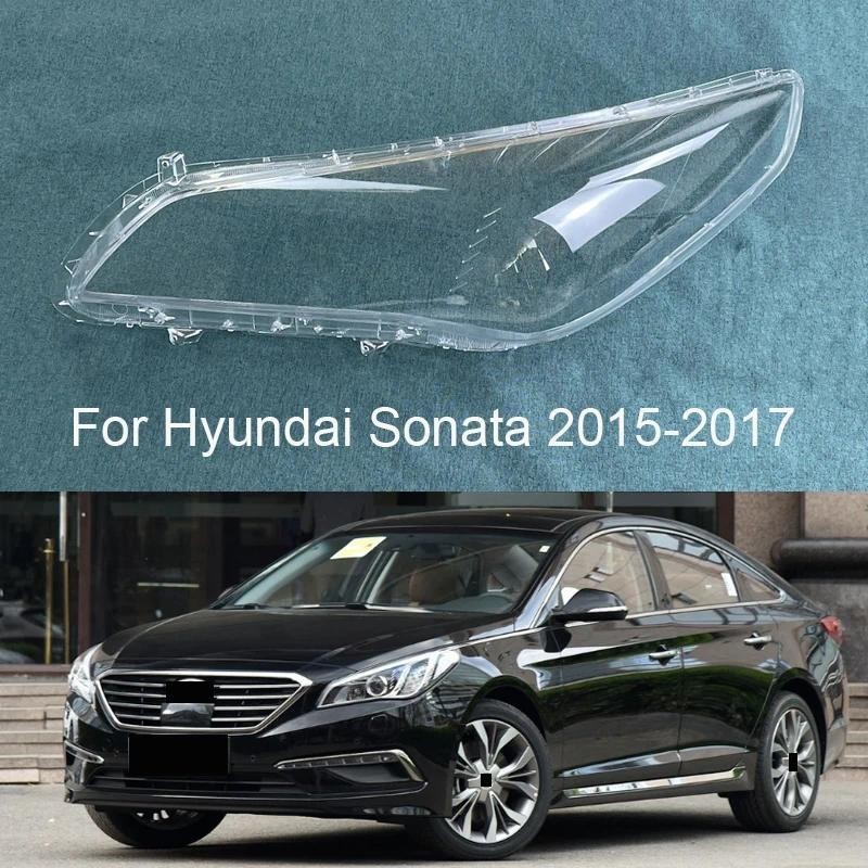 Para Hyundai Sonata 2015 2016 2017 Tampa Do Farol Dianteiro Máscara Transparente Abajur Lente Peças De Reposição Automot