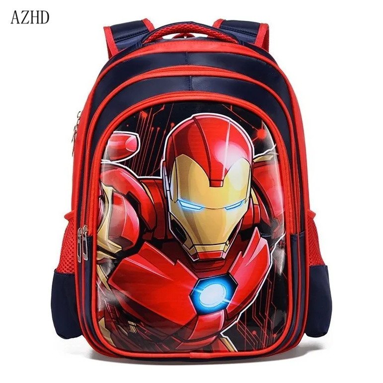 Mochila Bandai Marvel Avengers Homem de Ferro Homem-Aranha Capitão AZLY