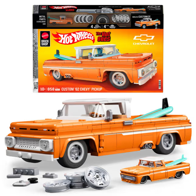 HOT WHEELS - BRICK SHOP  - CUSTOM  '62 CHEVY PICKUP (C10)