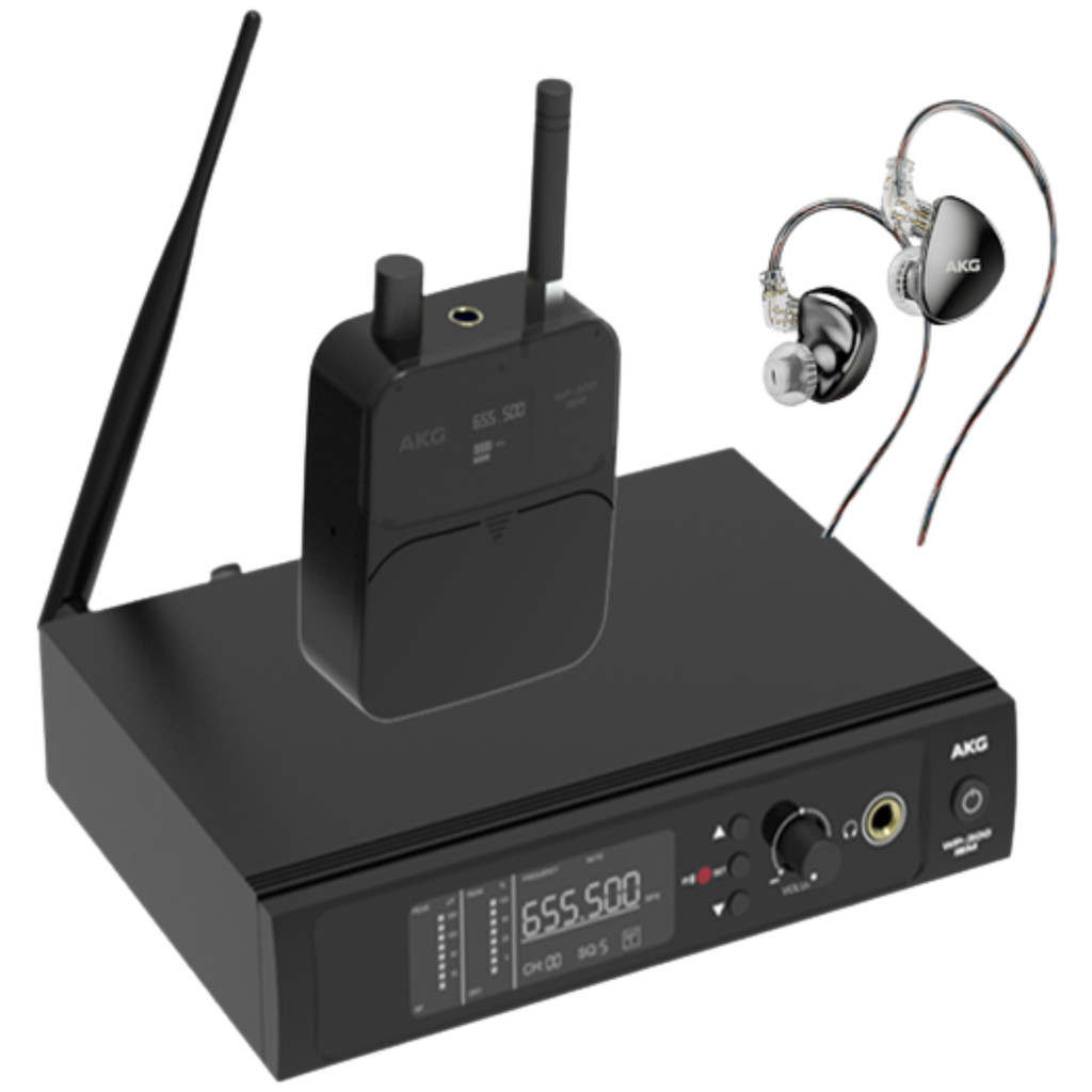 Retorno De Palco Sem Fio Com Fone In Ear AKG WP300 IEM AKG K23