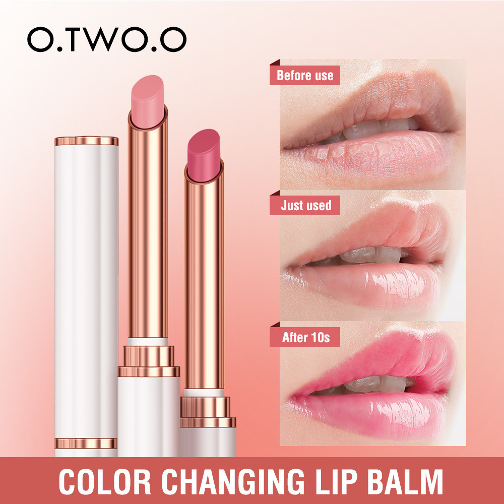 O.TWO.O Calmante Hidratante Bálsamo Labial que muda de cor Hidratante Batom Hidratante Cuidados com os lábios Batom que
