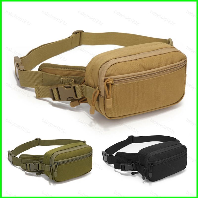 BB12 Pacote De Cintura Tático Leve EDC Fanny Pack Durável Bolsa Utilitária Ao Ar Livre Viagem E Uso Diário BB12