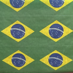 Painel de Tnt Bandeira do Brasil 2,00x1,40m - Supper Tnt