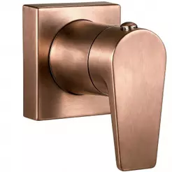 Acabamento para Registro 1/2" A 1" Livo Rose Gold Escovado Addra Compatível com Base Docol e Deca