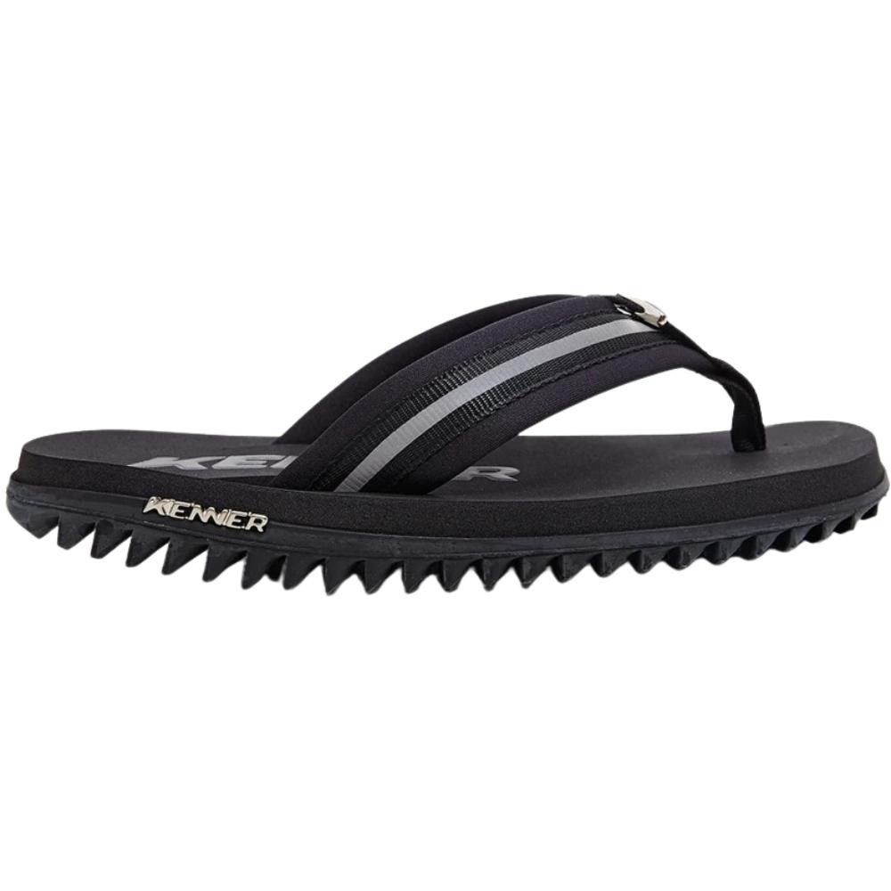 Sandália Kenner Kivah Reflex Poliéster Preto/Preto Masculino