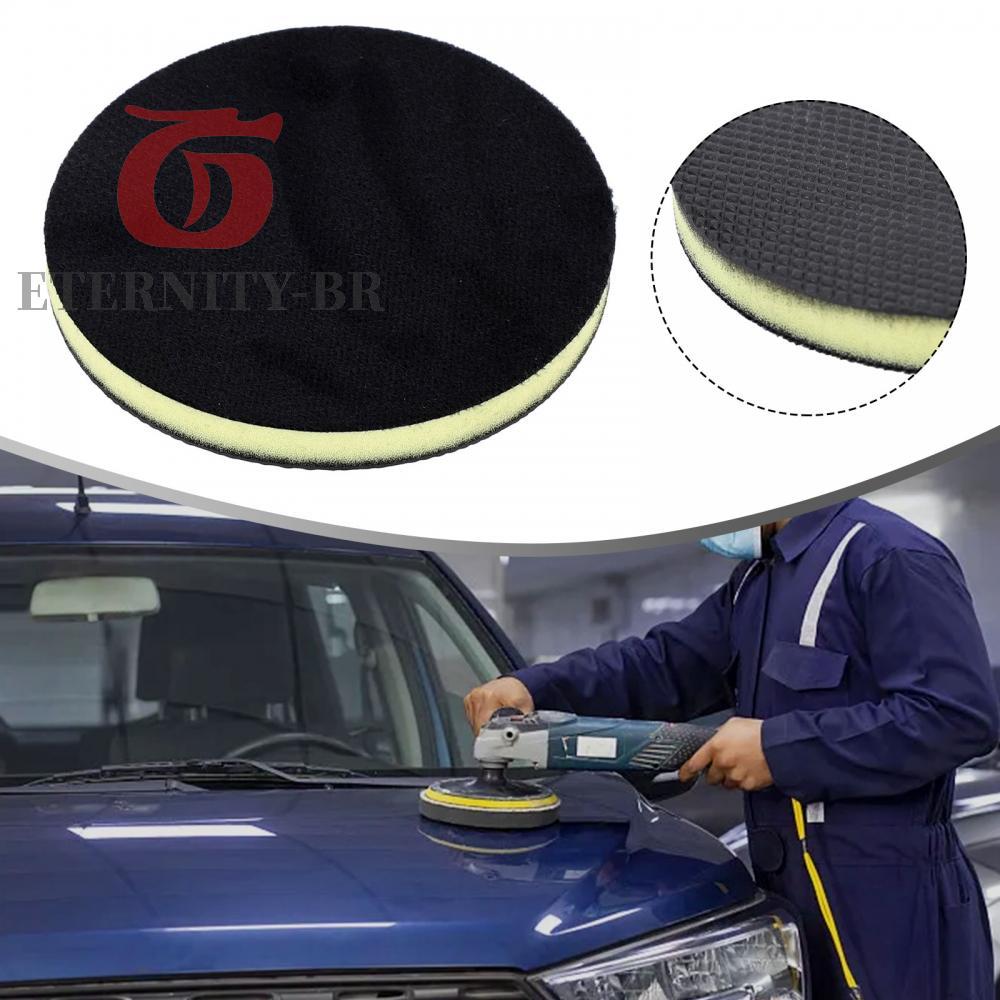 Limpeza Eficiente Da Almofada Do Polidor Carro Em Polegadas De Lavagem Detalhando A Pintura Automotiva