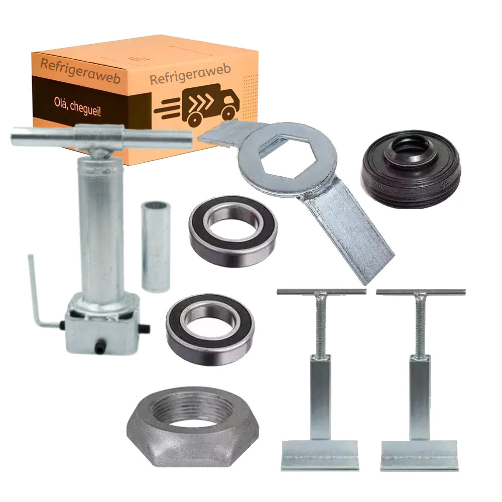 Kit Saca Agitador / Chave Porca / Saca Cesto Compativel Lavadora Ge 10kg