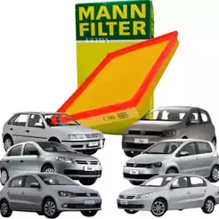 Filtro Ar Gol Voyage Fox G4 G5 G6 1.0 8V 16V vw VOLKSWAGEN (Mann-Filter C2969)