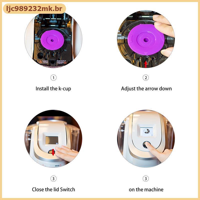 [MYBR] Copos K Reutilizáveis Para Keurig-Cafeteiras De Ajuste Universal 1.0 E 2.0-Filtros De Café Kcups Recarregáveis [W