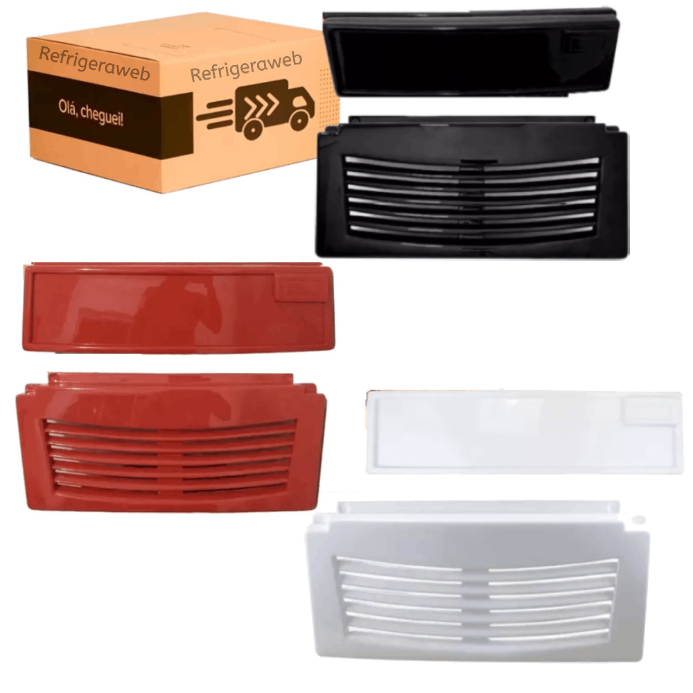 Kit Grade Veneziana + Testeira Compativel Geladeira Expositora Fricon Moderna