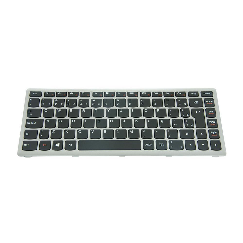 Teclado para Notebook Lenovo Part Number 25208669 Prata