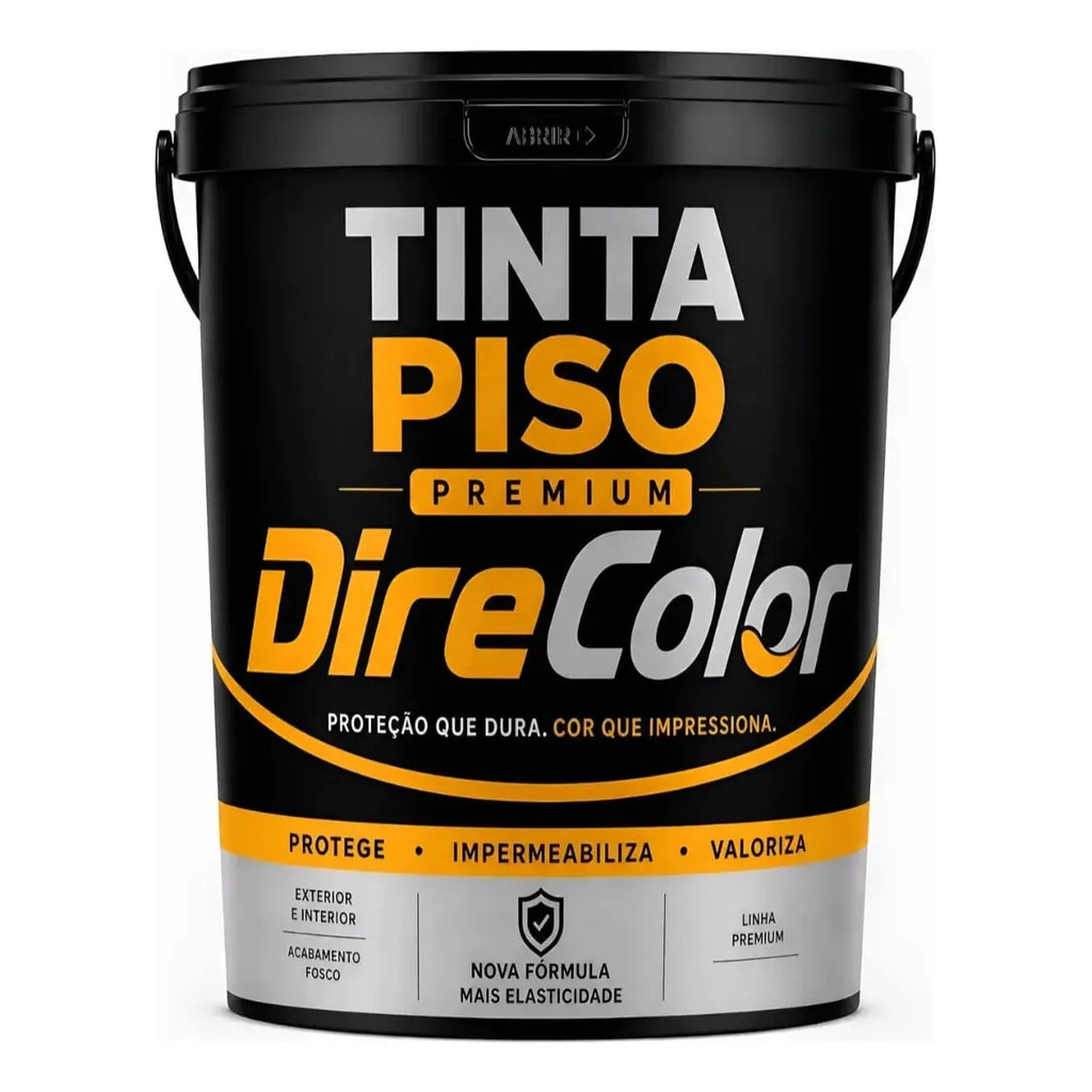 Tinta Piso 12kg Pintura Premium Hidrorrepelente Emborrachada Para Área Interna e Externa