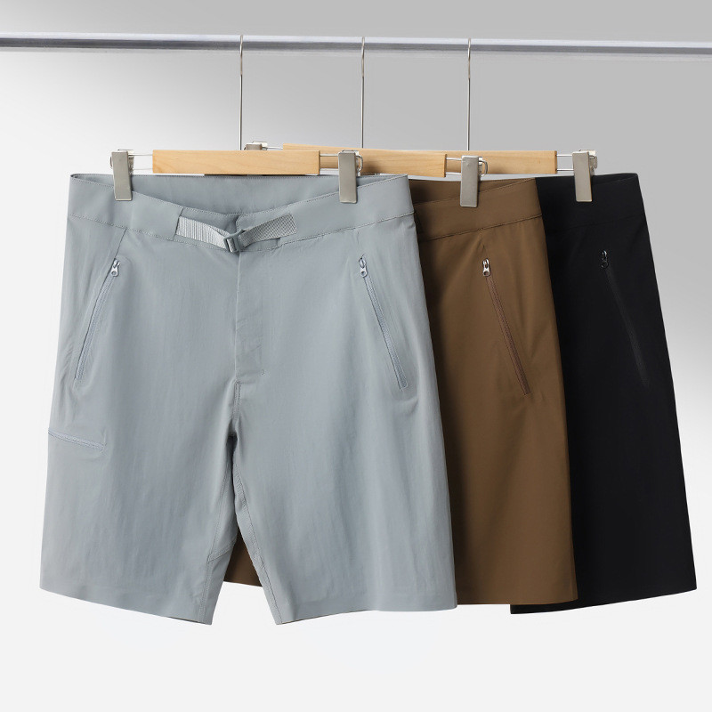 Shorts de cinco pontos de secagem rápida ao ar livre, caminhadas, lazer, esportes, calças casuais