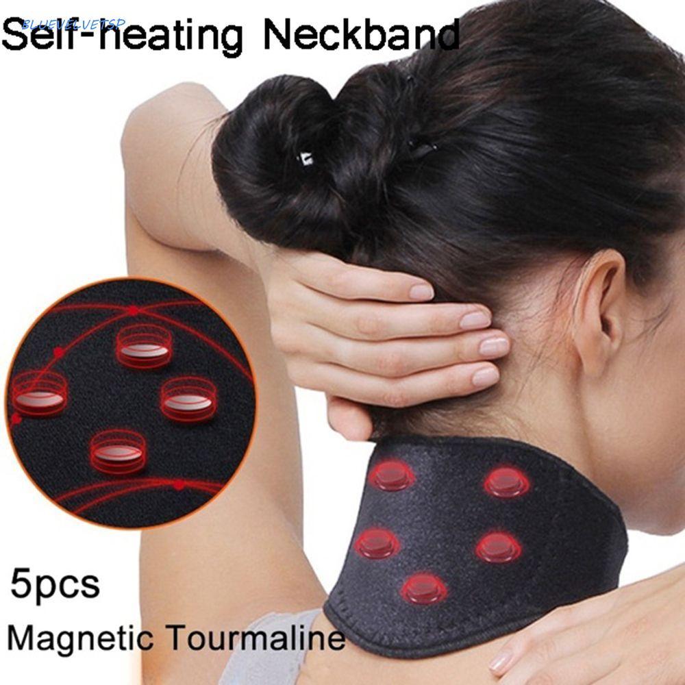 BLUEVELVETSP Neckband Infravermelho Distante Terapia De Disco Cervical Massageador Pescoço Relaxamento Colar De Cuidados
