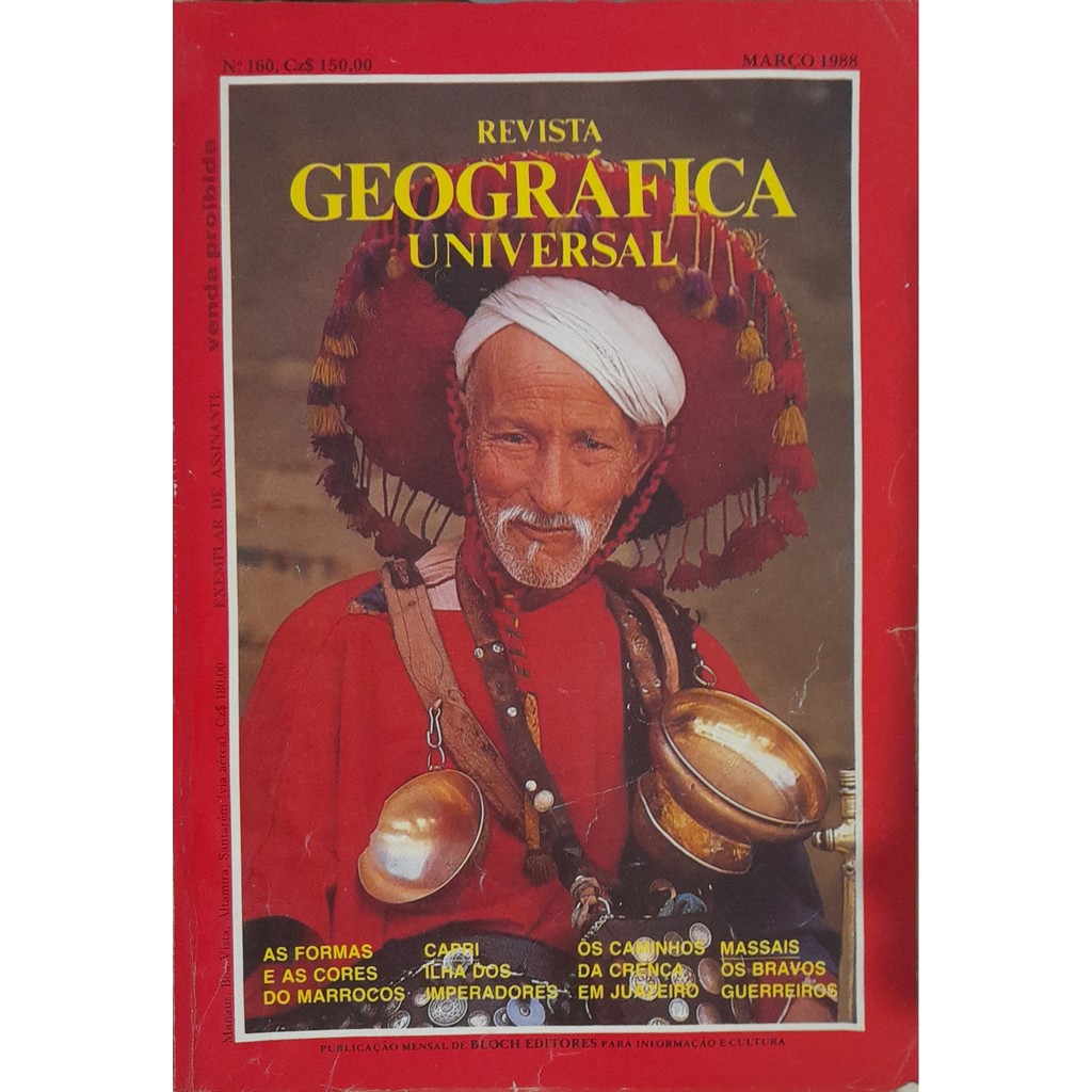 Revista Geográfica Universal nº 160 Março 1988 de Bloch 8000737