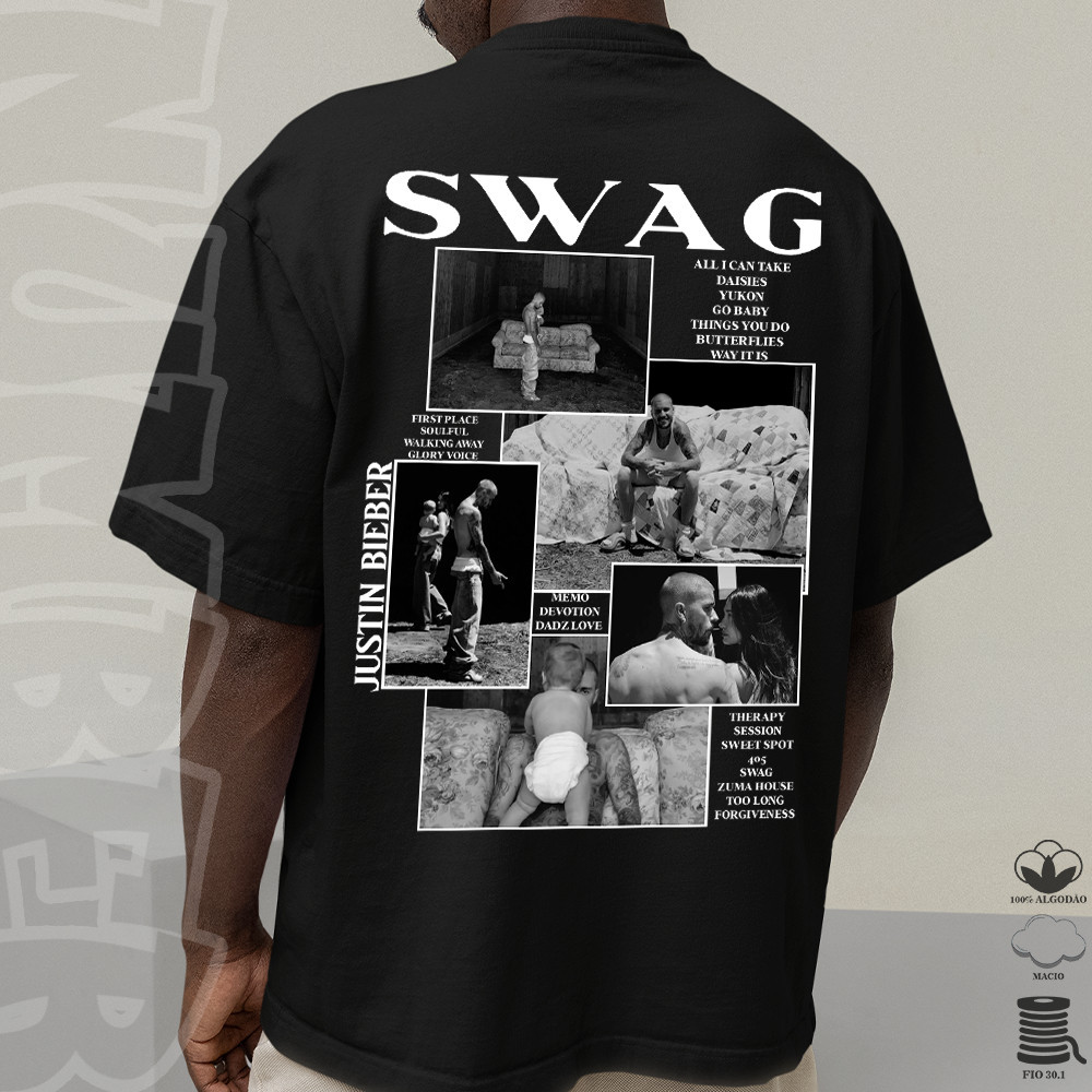 [Camiseta Premium em Algodão Puro]TT Camisa camiseta Basica Swag Justin Bieber estilosa tshirt em algodao unissex
