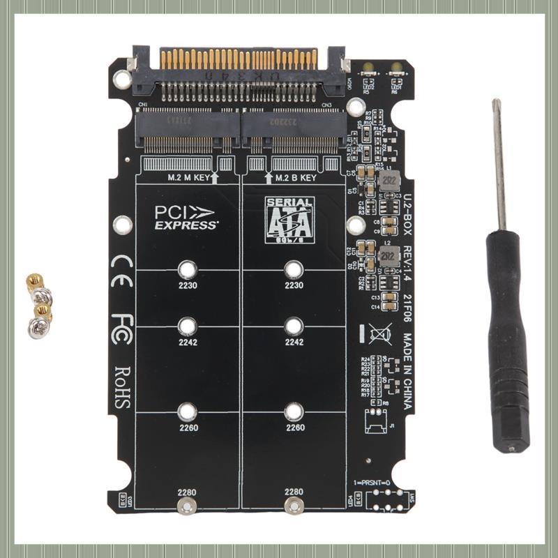 (Ufgt) 2 Em 1 M . 2 NVME SATA U2PCB SSD Chave B Para U SFF-8639 Adaptador PCIe M2 Conversor Peças De Computador De Mesa