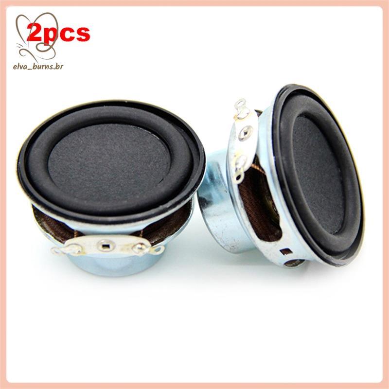 [elva_burns.br] 2 Unidades De Alto-Falante De Áudio 4Ω 6W 40mm 1.5 Polegadas Multimídia DIY Som Mini Para Home Theater
