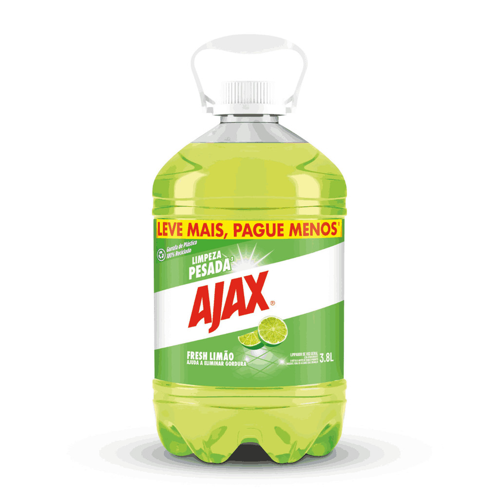 Limpador Ajax Fresh Lemon 3,8l em Oferta na Shopee