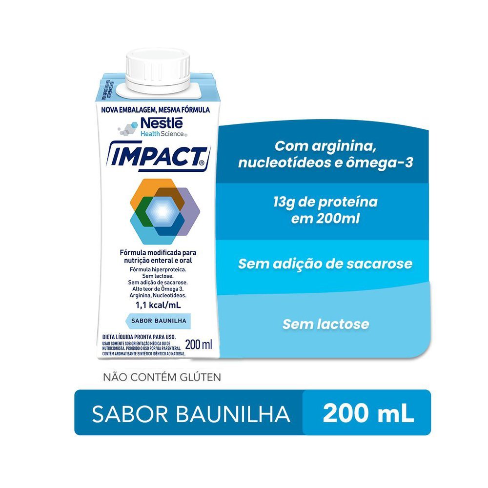 Detalhes do Impact Nutrição Enteral e Oral Baunilha 200ml