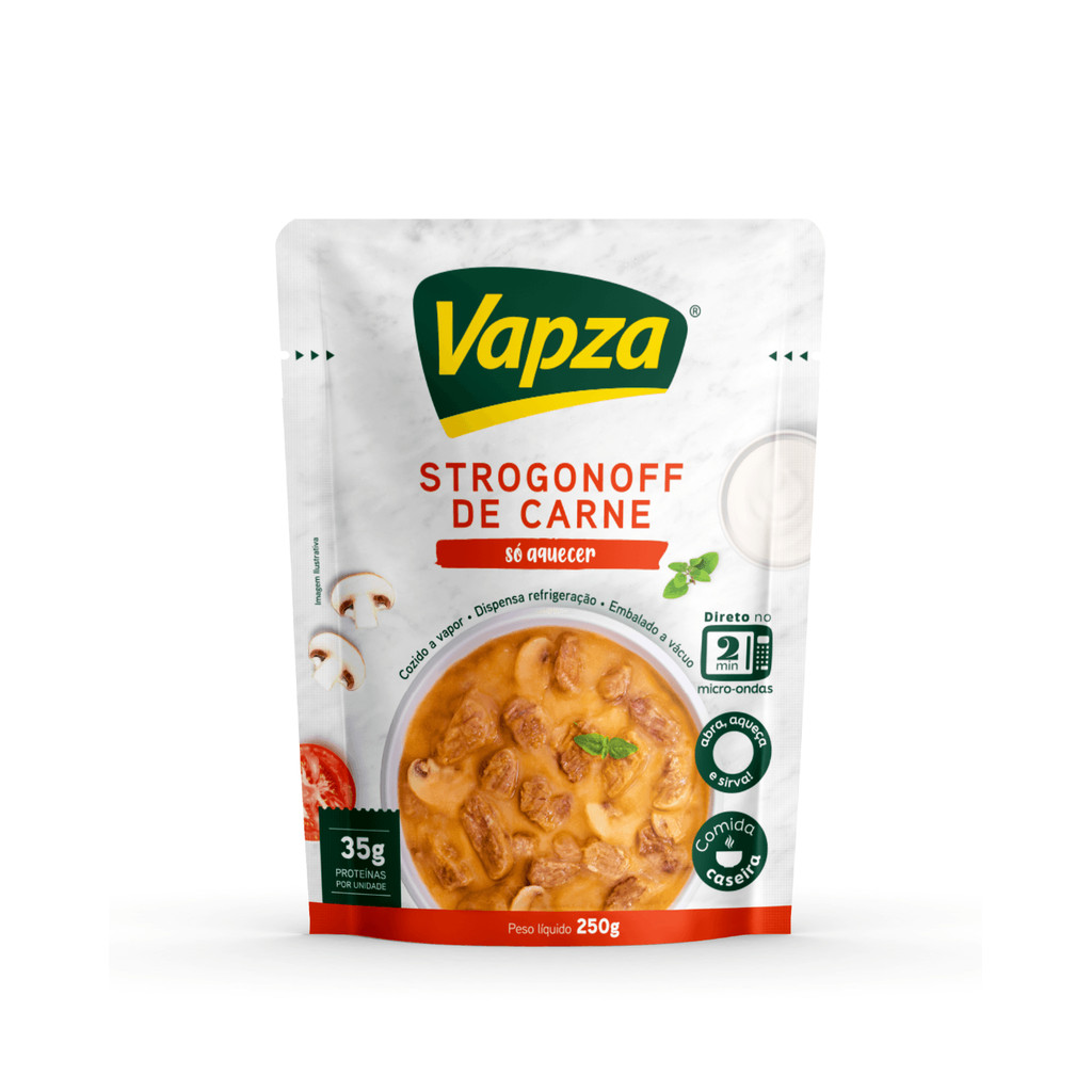 Imagem Strogonoff de Carne 250G Só Aquecer Vapza