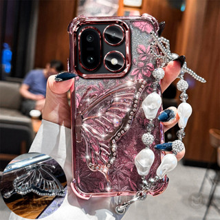 Capa Para Motorola Moto G86 G84 G72 G60 G56 G54 G52 G30 G20 G24 G10 G06 G04 E14 Glitter Borboleta Areia Movediça Suporte em Oferta na Shopee