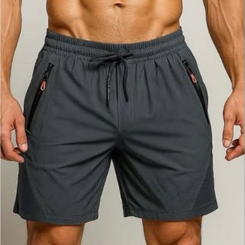short dry fit masculino malha gelada importado bermuda com bolso e  elastano pra a¹cademia
