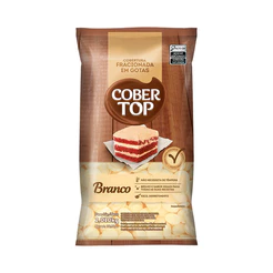 Cobertura Fracionada Chocolate Branco Gotas 2,01kg Cobertop