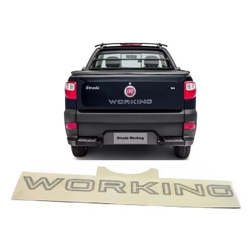 Faixa Traseira Adesivo Working Original Fiat Strada Working - Cód. 100213076