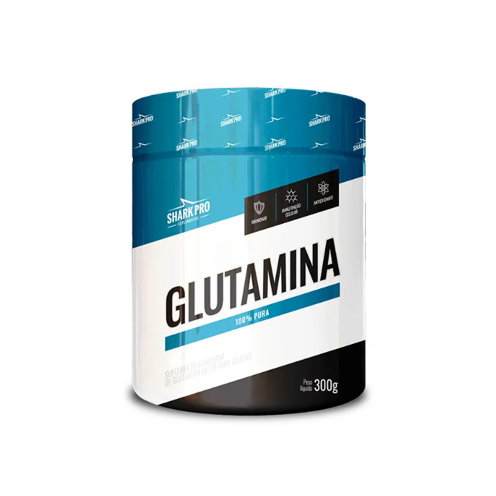Glutamina 100% Pura 300g Shark Pro