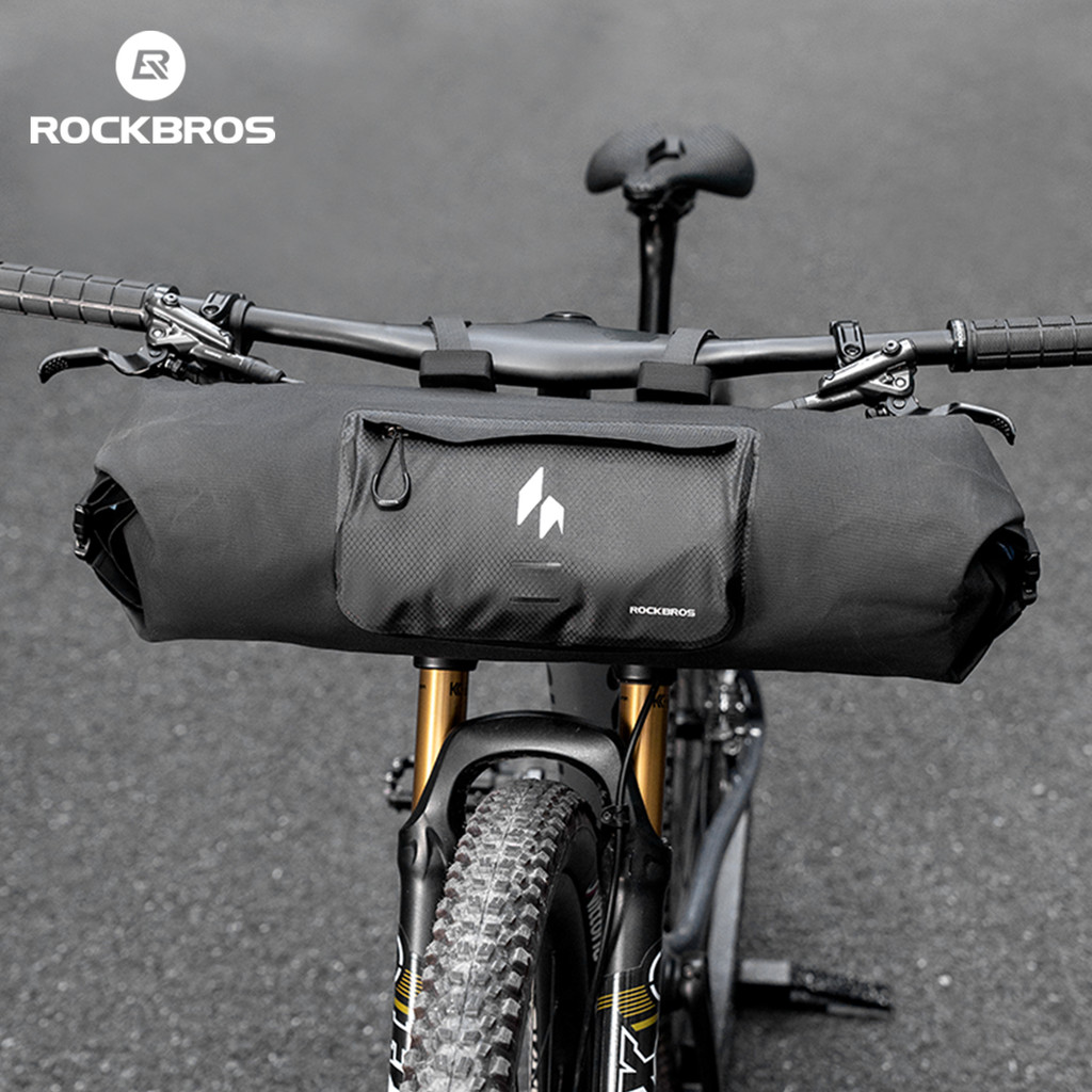 ROCKBROS Bolsa Frontal Para Bicicleta À Prova D'água 8L Guidão De Grande Capacidade Acessórios Estrada MTB