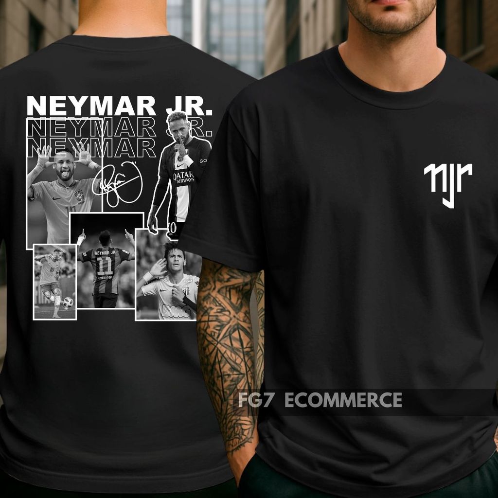 Camiseta Unissex Neymar Jr Jogador Futebol Menino Ney Craque Atacante Brasileiro