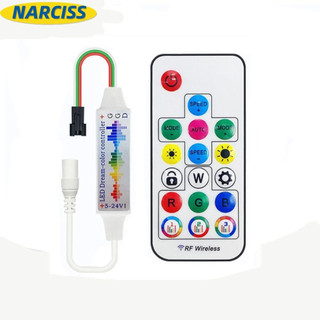 Luz De Tira Led NARCISSUSPW , Controlador De Música De 3 Pinos E 17 Teclas , DC/USB Para WS2812B WS2811 5050