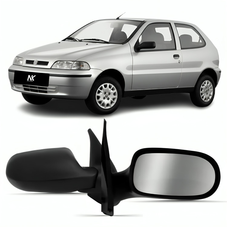 Par/Un Retrovisor Palio G2 2001 2002 2003 á 2007 Fixo 2 Portas em Oferta na Shopee