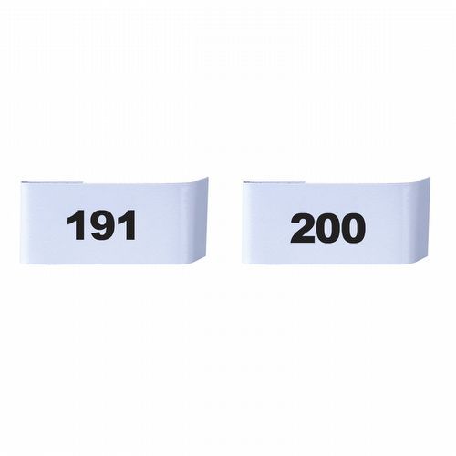 Placa para Numeração de Gaiolas - 191 ao 200