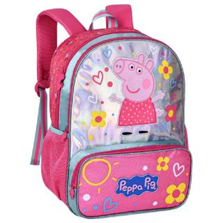 Mochila Escolar Creche Infantil Media 16" Menina Peppa Pig Oficial Rosa em Oferta na Shopee