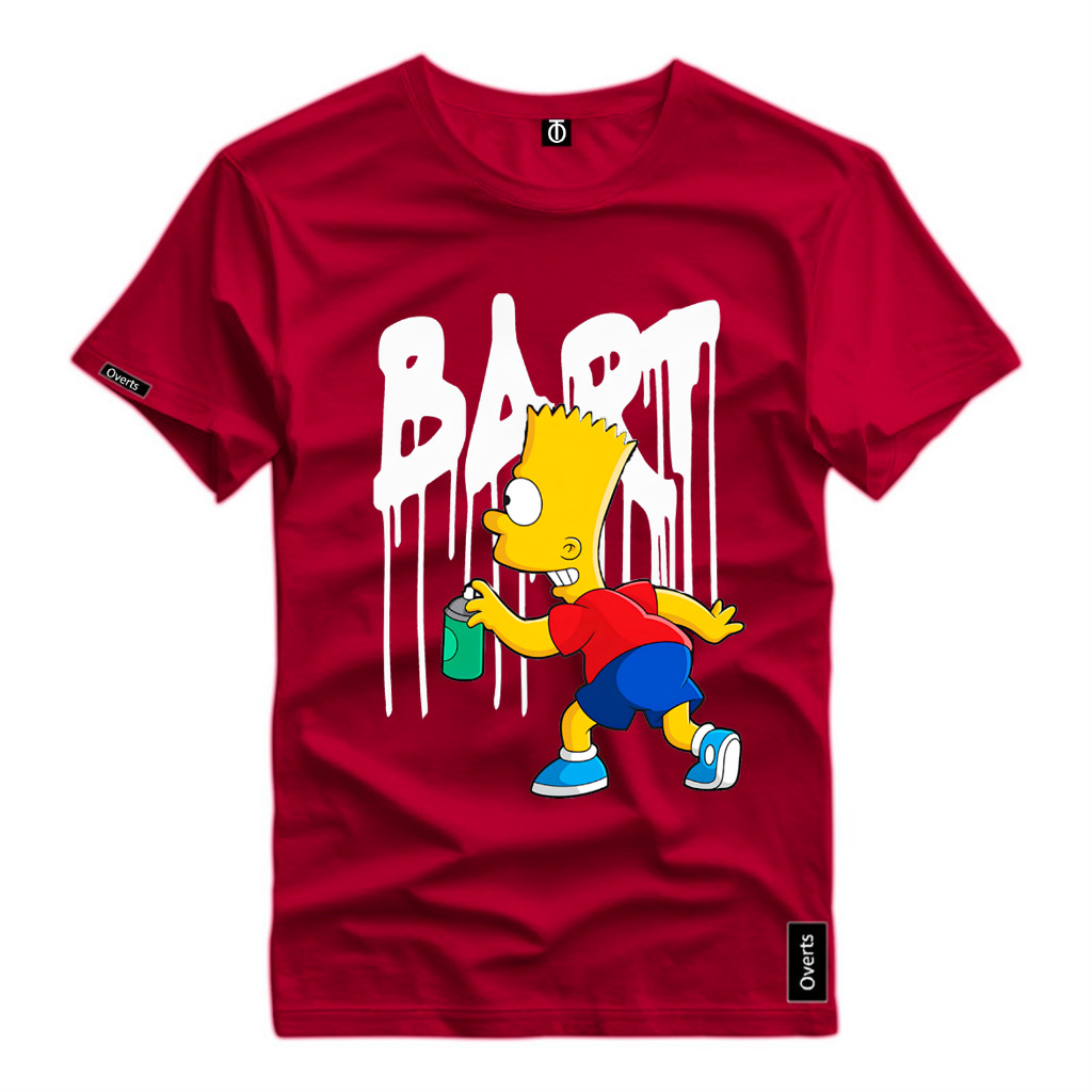 Camisa Personalizada Bart Pichação Personagem  Camiseta Estampada Malha Premium 100% Algodão Unissex