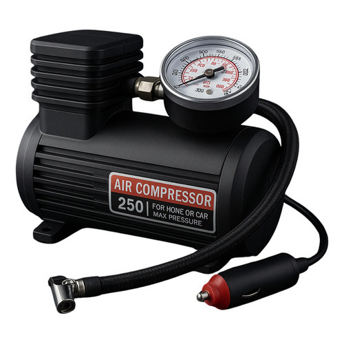 Compressor Portatil 12V 250PSI Para Pneu Carro Leve E Compacto Ideal Emergencia Viagem em Oferta na Shopee