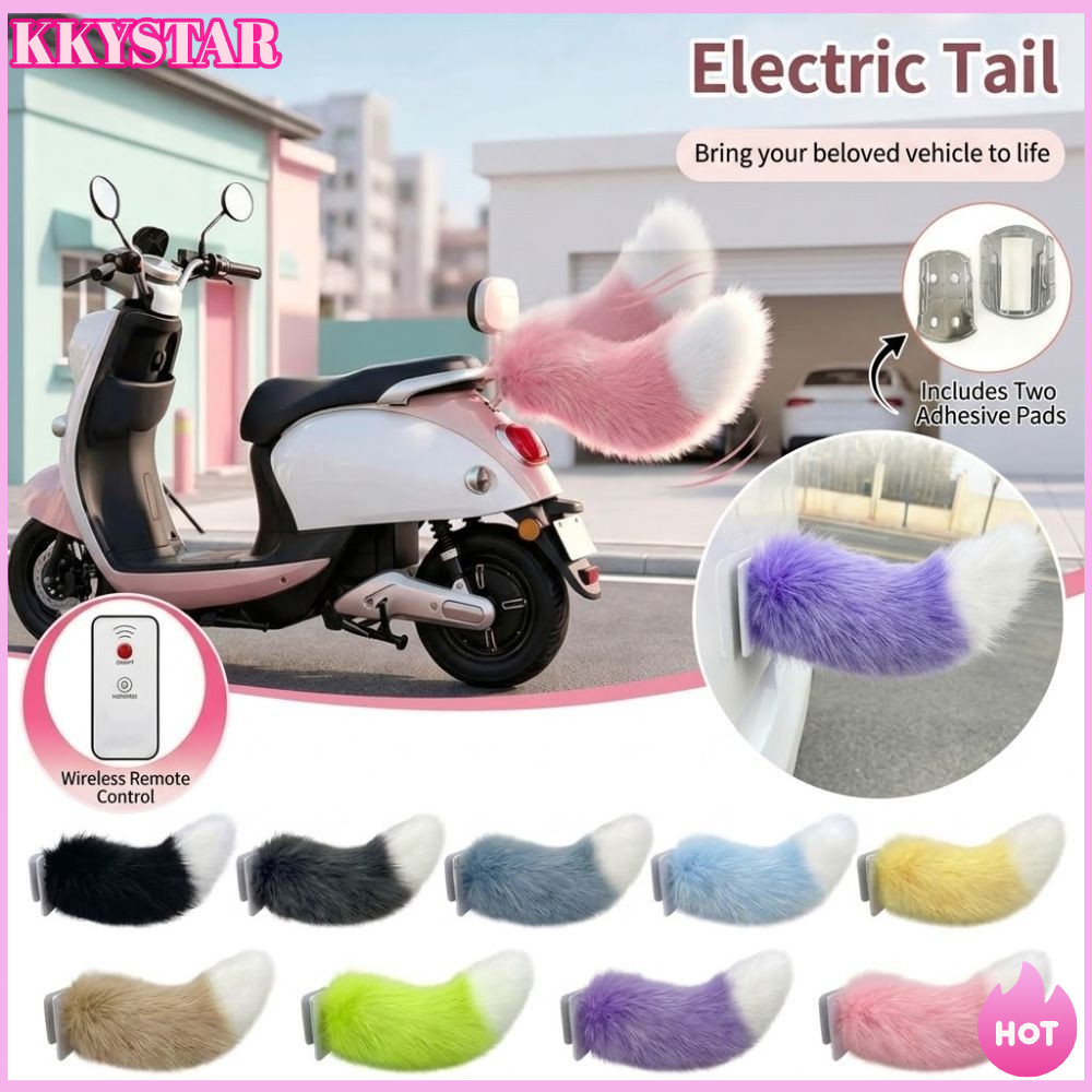 KKXYSTAR  Cauda De Bicicleta Elétrica Com Controle Remoto , Carro Realista Recarregável Balançando A , Fofo